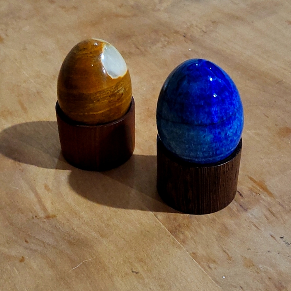 Two glass Eggs